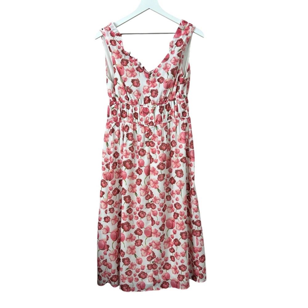 Sipos New York Pink Floral Dress Women Sz L - Picture 7 of 7